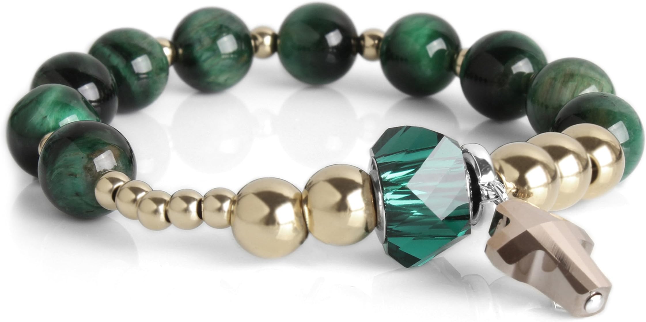 Bracelet Catholic Rosary Edition Crystal Cross Tiger-eye Verdii 1153BM (18)