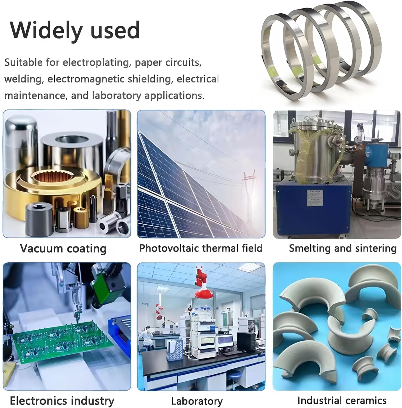 99.6% Pure Nickel Strip, 0.008"x1.18"x196.9" (0.2x30x5000mm), Thick Nickel Strips for Spot Welder, Electroplating, Welding, Solder, Lab Industry, Diy Craft