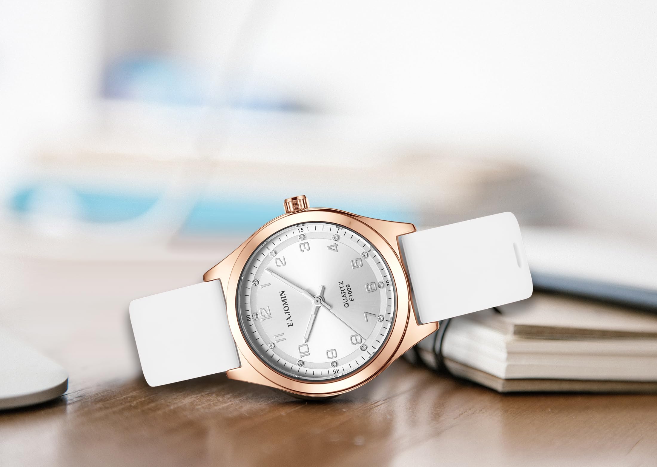 Wasserdichte analoge Krankenschwesteruhr für Damen, Krankenschwestern, Krankenschwestern, Sekundenzeiger, leicht zu lesen, bequemes Silikonband, Quarzuhren, Geschenke für Frauen (E1009