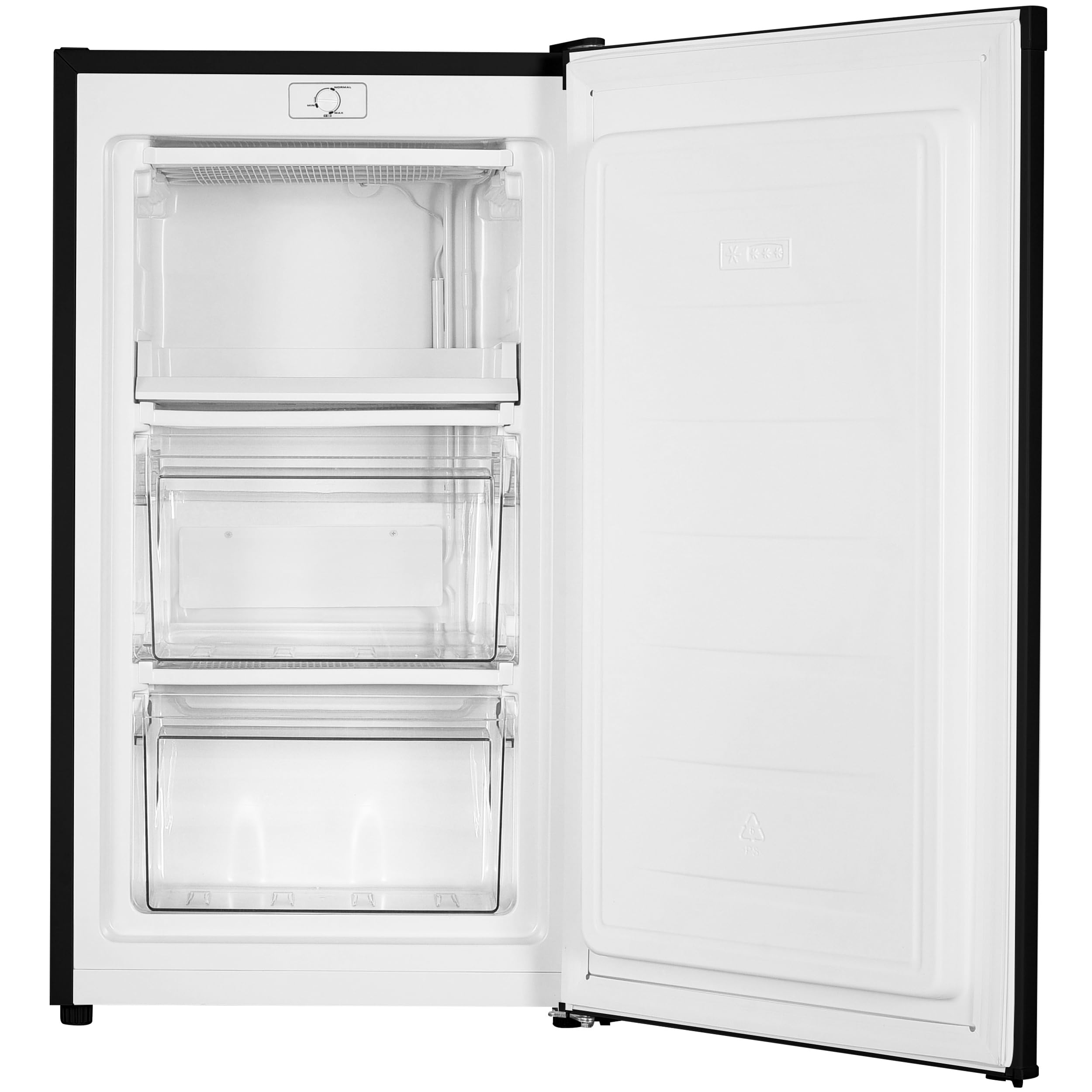 homeX Gefrierschrank 60L 4-Sterne freistehend schwarz FS1016-B