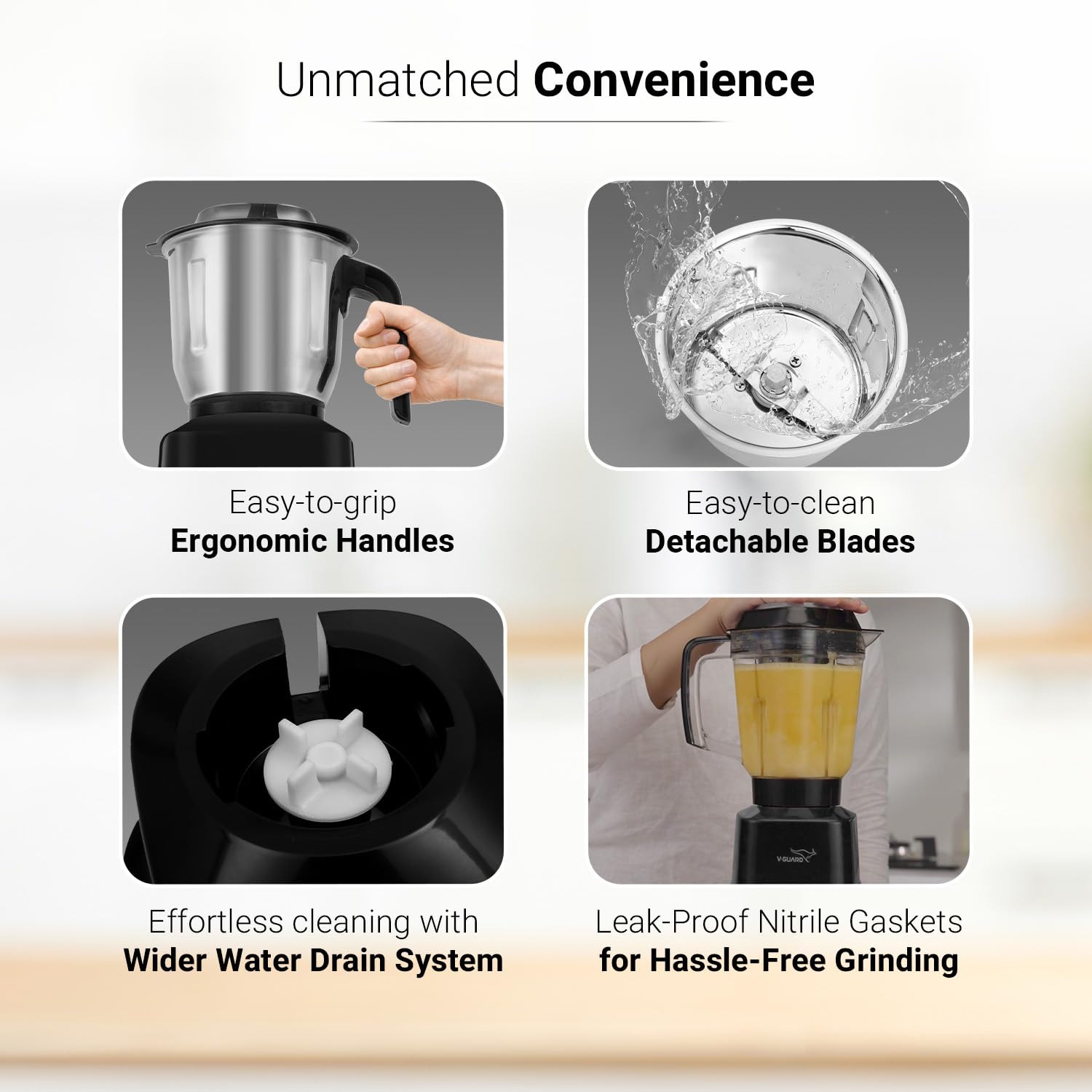 V-Guard Citius Plus 750W Juicer Mixer Grinder - 5 Jars -7 V-Guard Citius Plus 750W Juicer Mixer Grinder - 5 Jars -7