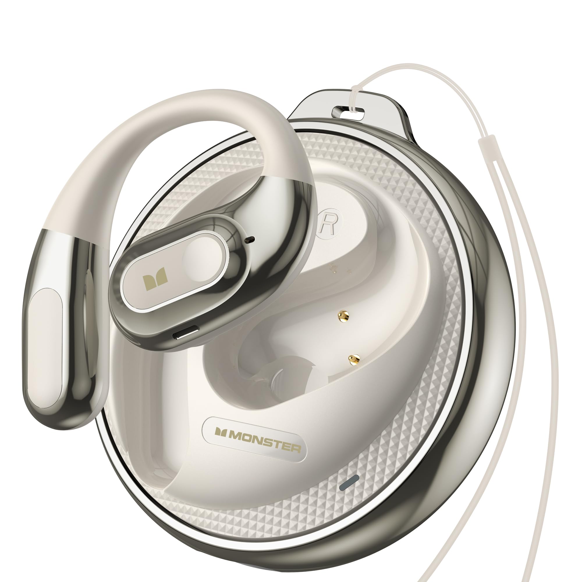 MONSTER OPEN EAR ACS30 ワイヤレスヘッドフォン Amazon.com: Monster Open Ear Headphones AC330, Wireless Earbuds