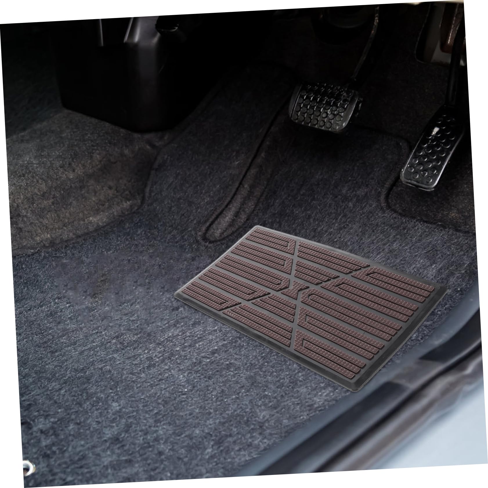PRETYZOOM Car Floor Mats All-Weather Automotive Carpet Liners - Heel Footrest Pad Full Coverage for Trucks and Suvs — view 4