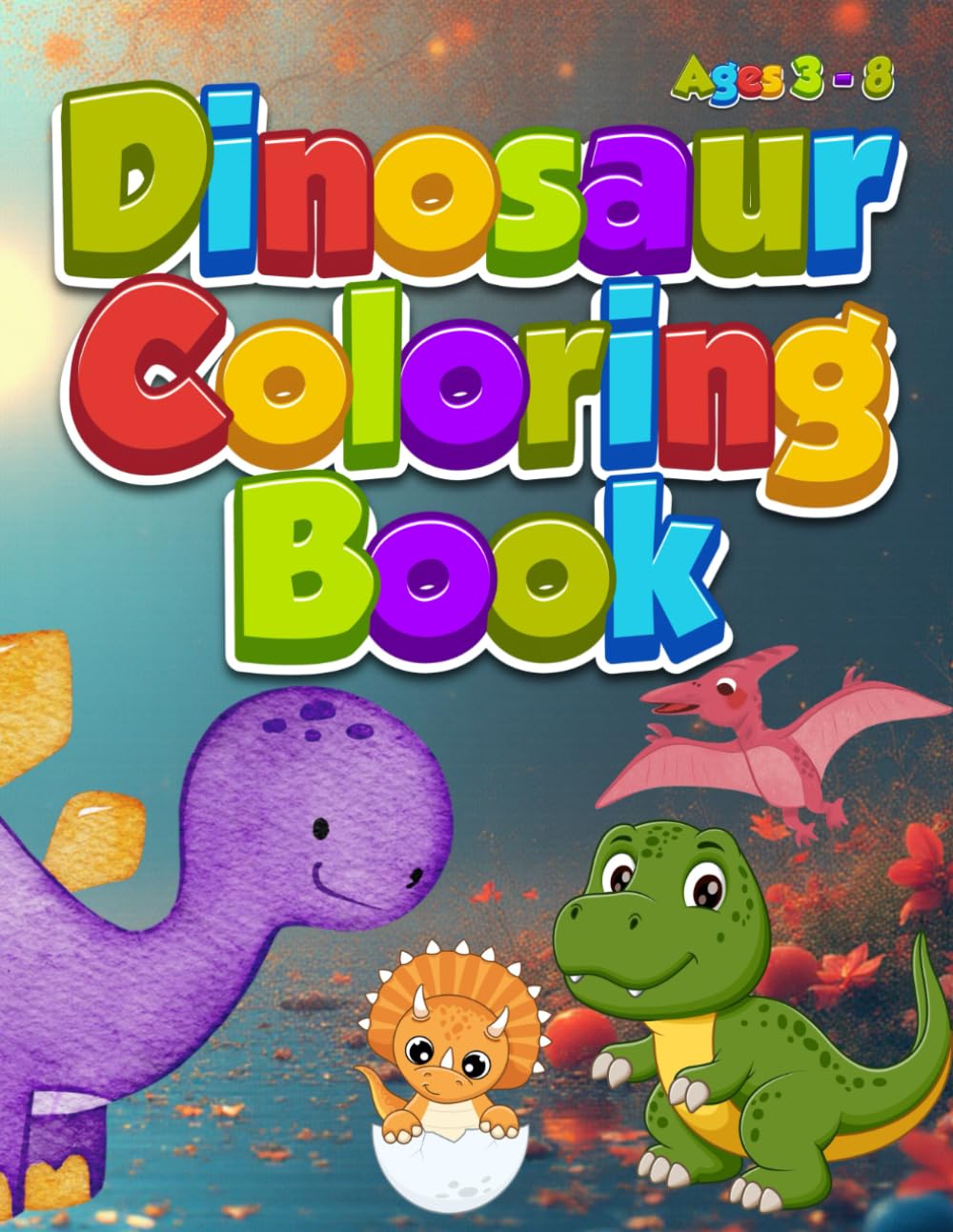 Dinosaur Coloring Book: Fun, Adorable Little Dino Illustrations For Kids