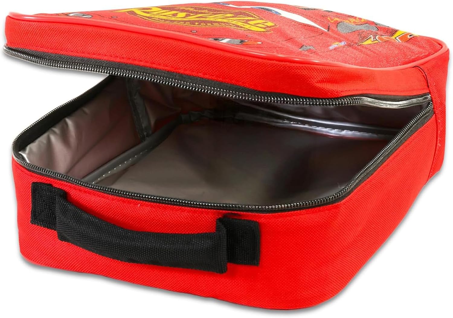 Disney Cars Mini Backpack with Lunch Box Set - Bundle with 11” Small Lightning McQueen Backpack, Lunch Bag, Stickers, More | Disney Cars Lunch Bag Set - Image 6