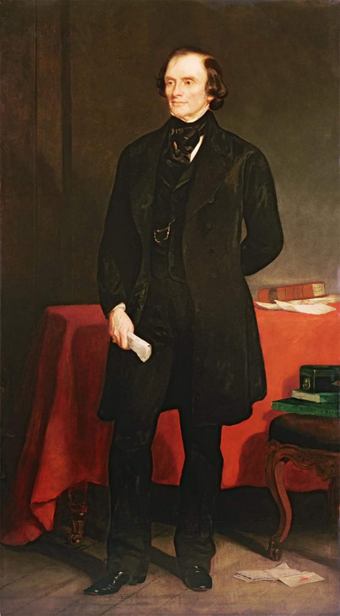 HRJUBWREE Famous Paintings Pictures Artwork Picture Portrait of John Russell St Earl Russell by Francis Grant Photo Wall Print for Home Decor 60x90cm