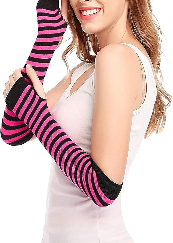 YCBMINGCAN Warme gothic handschoenen vingerloze punk arm lange handschoenen buisstok latex, rood, Eén maat YCBMINGCAN Warme gothic handschoenen vingerloze punk arm lange handschoenen buisstok latex, rood, Eén maat