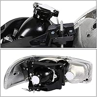 Vista 3 de DNA MOTORING Juego de ensamble de faros Compatible con 99-07 GMC Sierra 1500/01-07 Sierra 1500HD 2500HD 3500/00-06 Yukon XL 1500 2500, Cromo/Ámbar