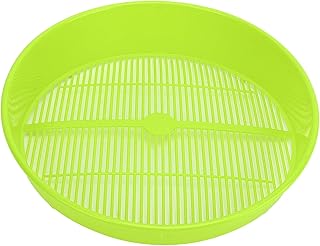 Tanilla de tamiz de Bandeja de Limpieza de Bayas Herramienta de Lavado de Fruta eficiente para la Cocina Material PP Color Azul de 360 ​​mm de diámetro