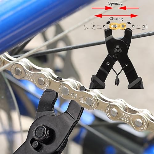 Miniatura 6 de COTOUXKER Alicates de enlace de bicicleta, herramienta de cadena de bicicleta para reparación rápida de extracción de eslabones de cadena de