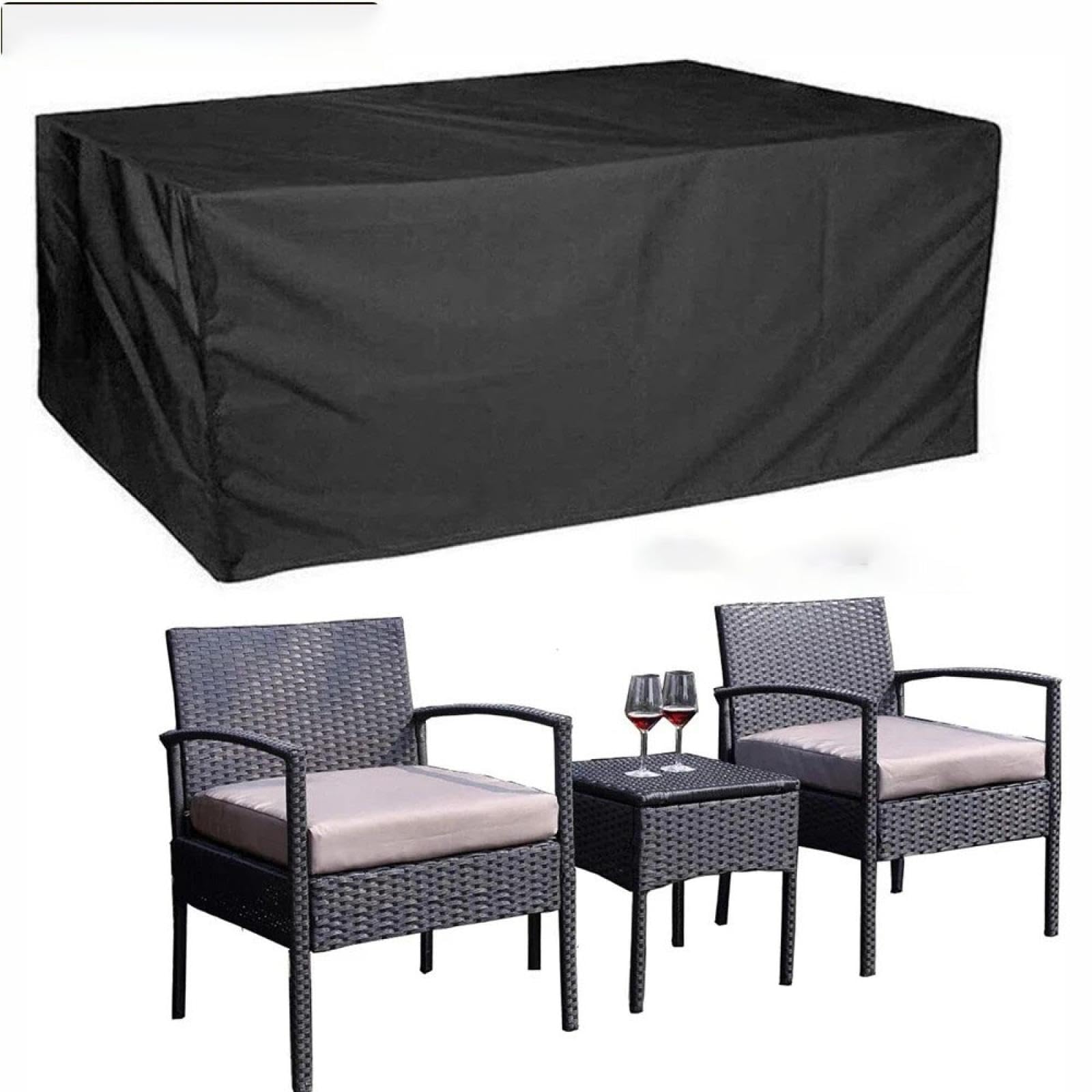 Bâche de jardin rectangulaire pour protéger le salon de terrasse l'hiver