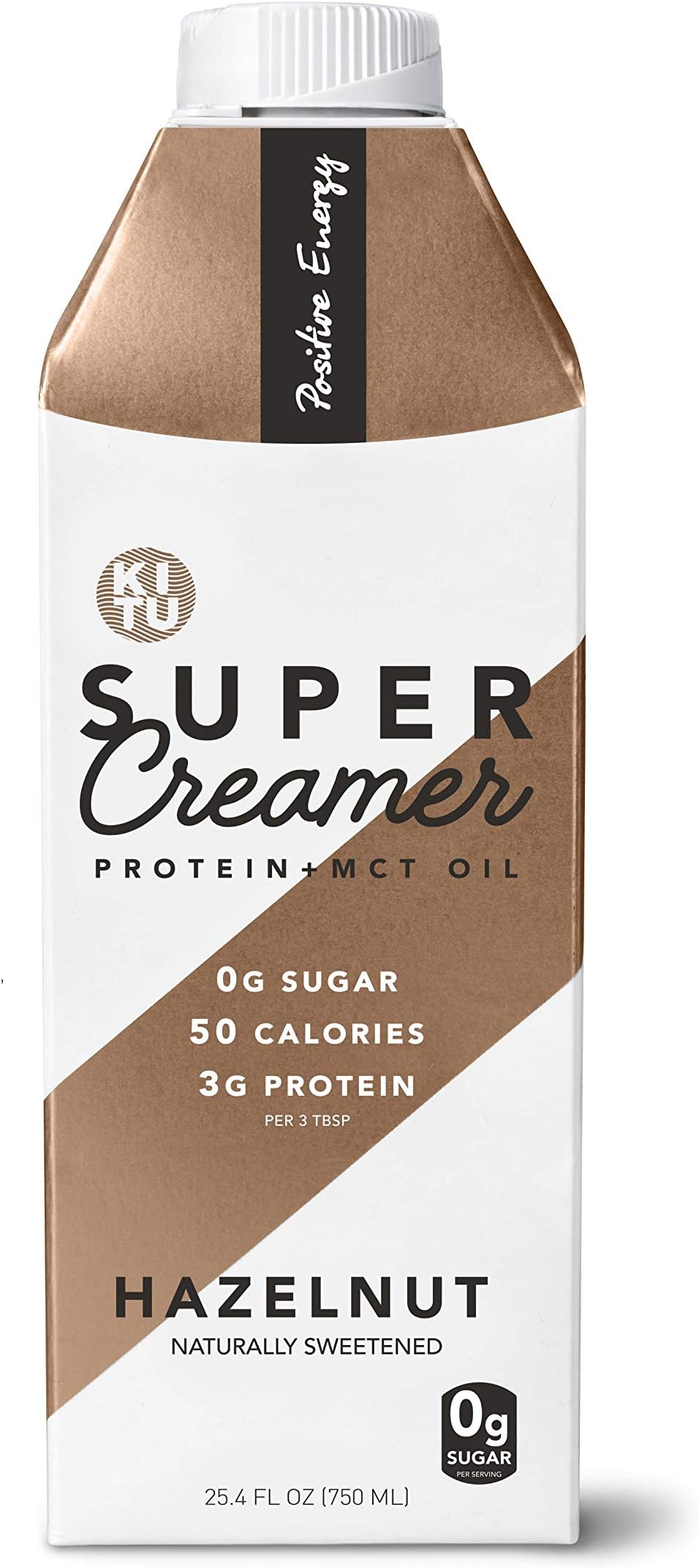 Kitu by SUNNIVA Hazelnut Super Creamer with Protein and MCT Oil, Keto Approved, 0g Sugar, 3 g Protein, 50 Calories, Pack of 2