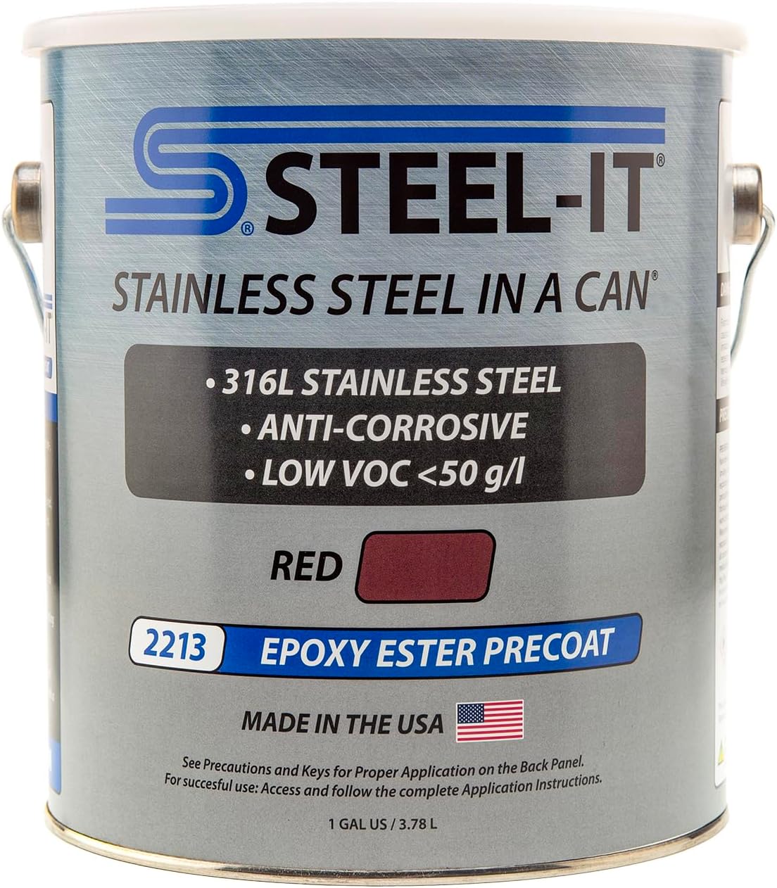Steel-It 2213 Epoxy Ester Precoat, Anti-Corrosive - Red (1 Gallon)