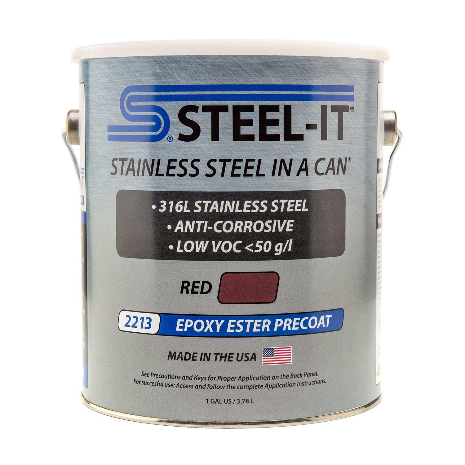 Steel-It 2213 Epoxy Ester Precoat, Anti-Corrosive - Red (1 Gallon)