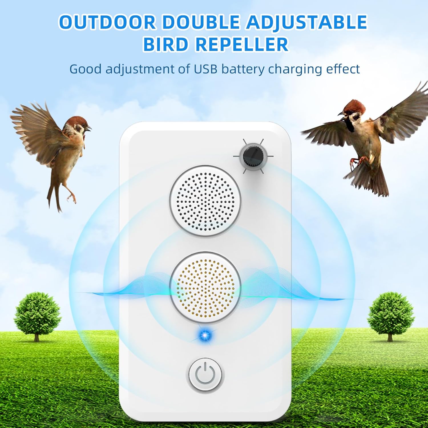2026 New Ultrasonic Bat Repellent for Attic, Rechargeable Bat Deterrent Devices for Outdoor & Indoor Use – Keep Bats Away from House, Porch, Roof – Electronic Bird Repellent Removal Exclusion System