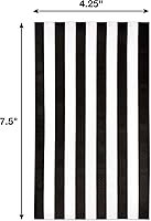 Vista 2 de Gift Boutique 100 servilletas de invitados a rayas blancas y negras de 3 capas, paquete de papel desechable a rayas, servilletas de mano para baño