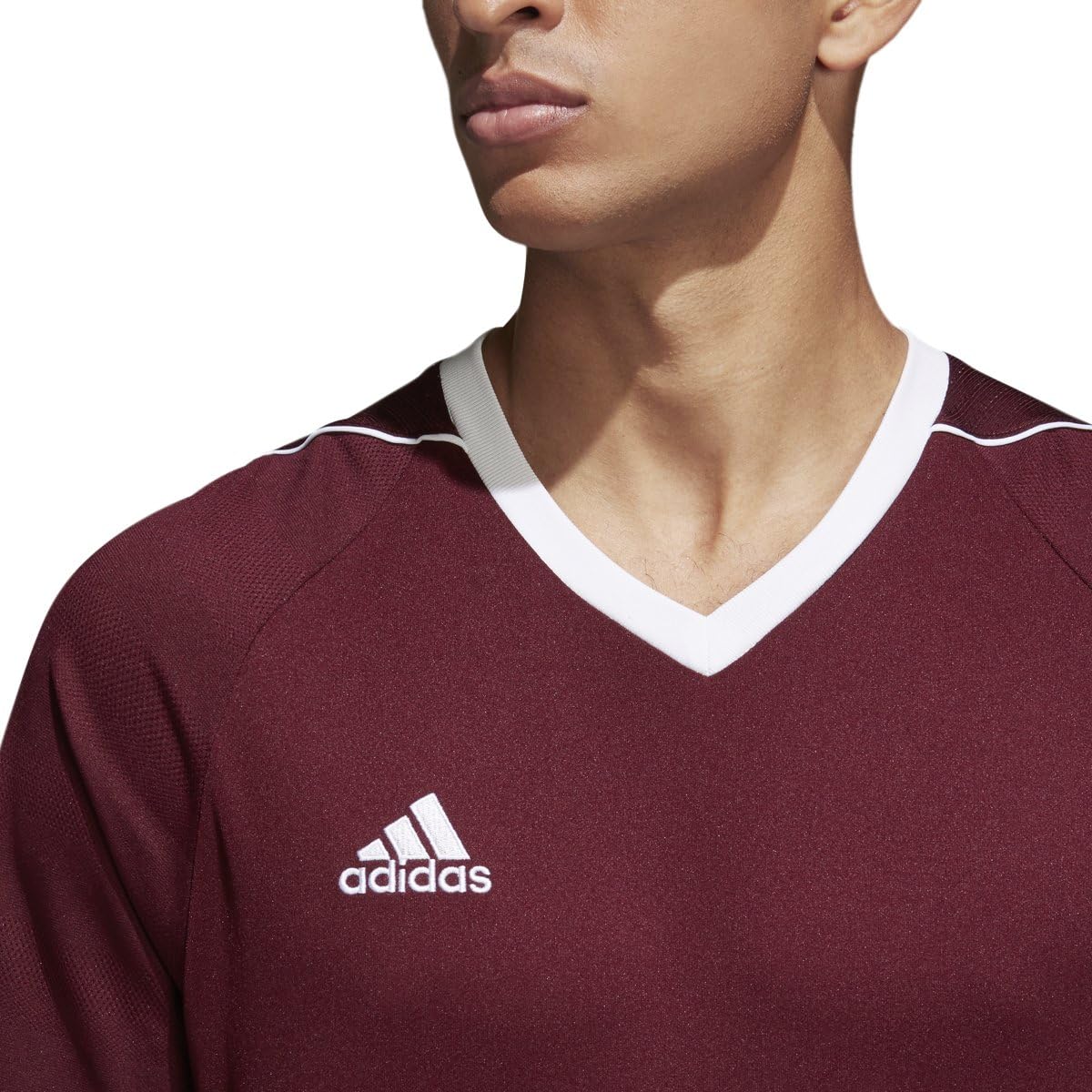 adidas Mens Tiro 17 Mens Soccer Jersey (S, Maroon/White)