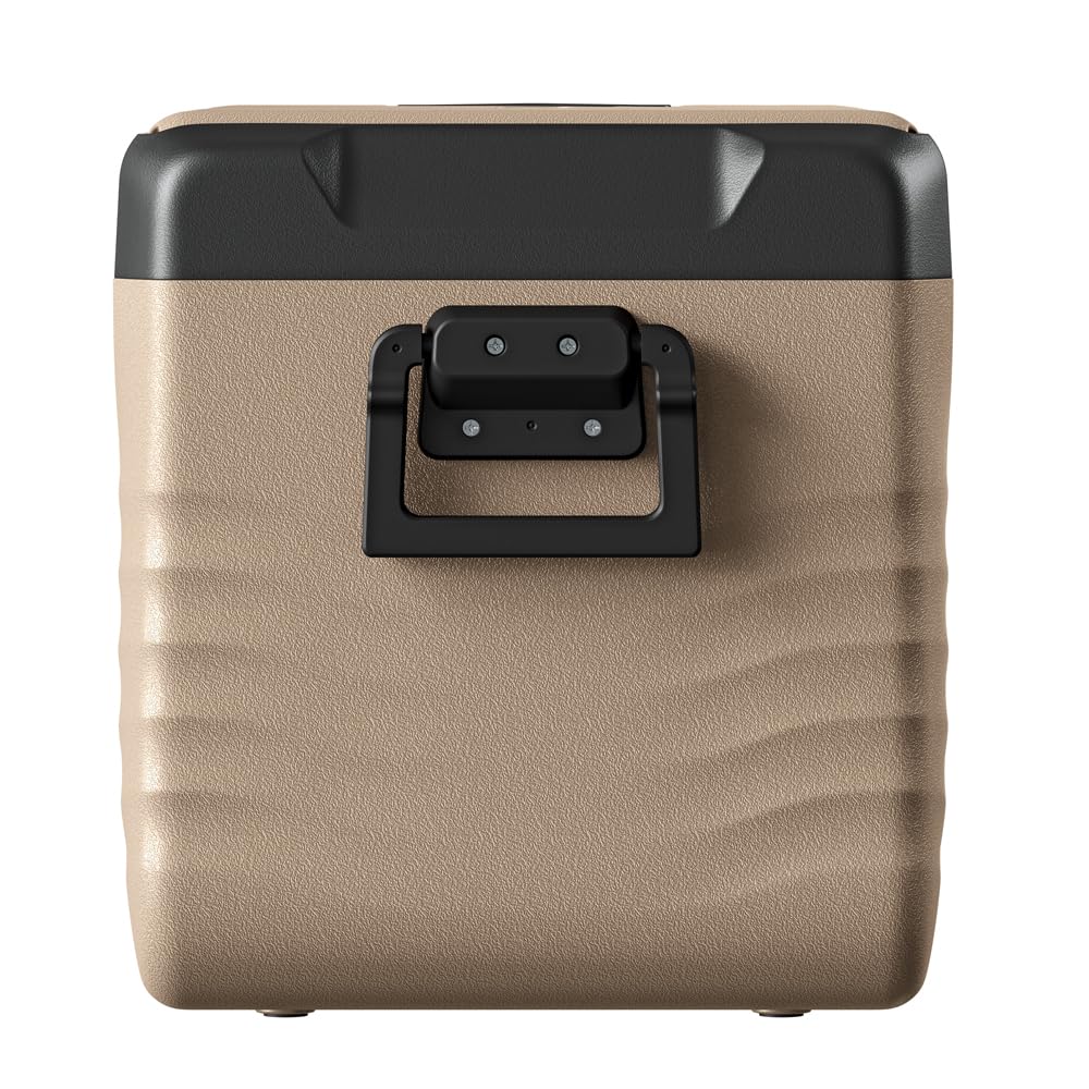 Yolco KX30 piaskowa lodówka podróżna z kompresorem, 28 l, Dual Zone, od -20°C do +20°C, 12/24 V i 230 V, aplikacja Bluetooth, przenośna lodówka samochodowa na kemping, Vanlife i podróże