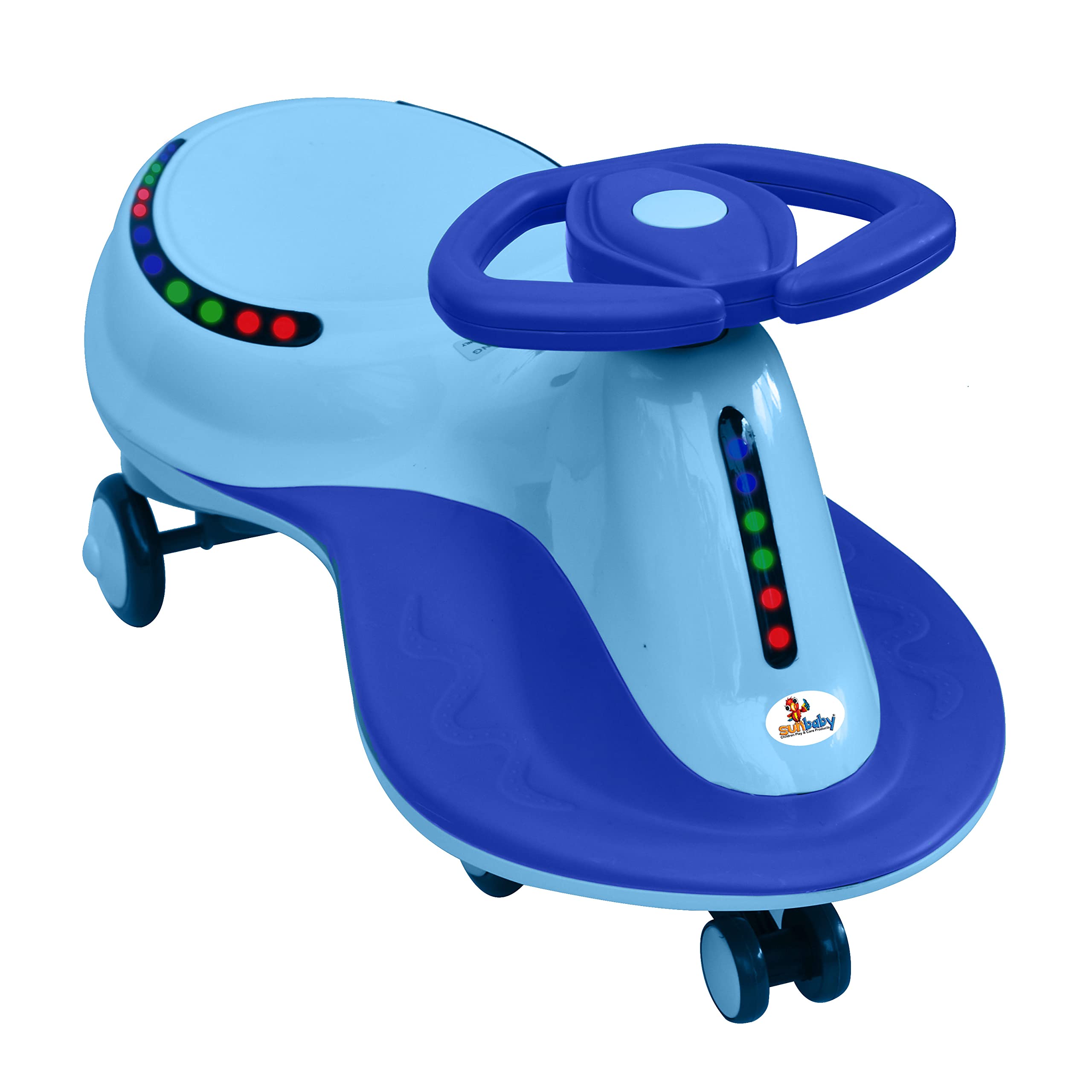 SUNBABY Alpha-The Ultimate Rideon Magic Swing Car | Ride on Car with LED Light, Music | Play Activity Musical Rhymes Car| Scratch Proof Wheels | Ride on Car for Kids 3 to 8 Years (Blue) (B0BJ638X9Z) Amazon Price History, Amazon Price Tracker