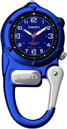 Dakota Mini Clip Microlight, Clip Watch, Flashlight and Watch, Outdoor Gifts for