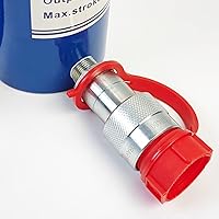 Vista 3 de AMZCNC Gato hidráulico de cilindro de 10 toneladas de un tiempo de 2 pulgadas de carrera, gato de cilindro hidráulico de 10T, gato de elevación