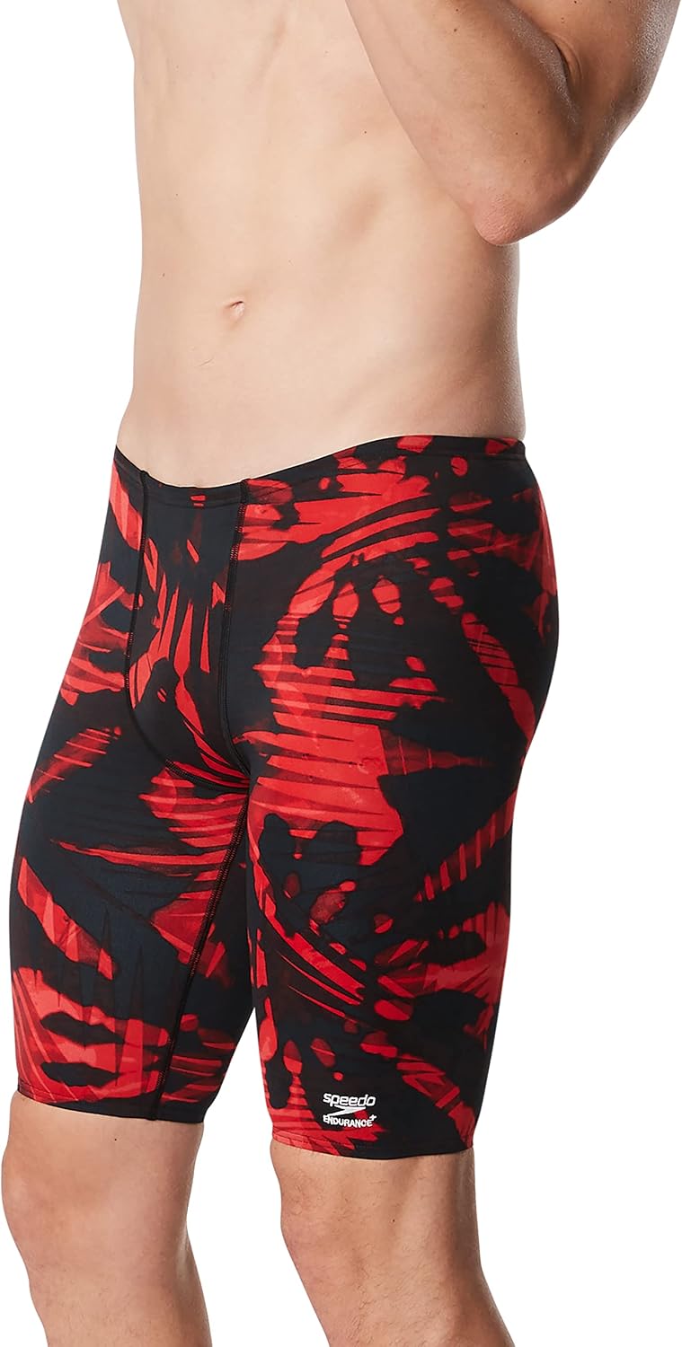 Speedo Men's Swimsuit Jammer Endurance+ Printed Team Colors