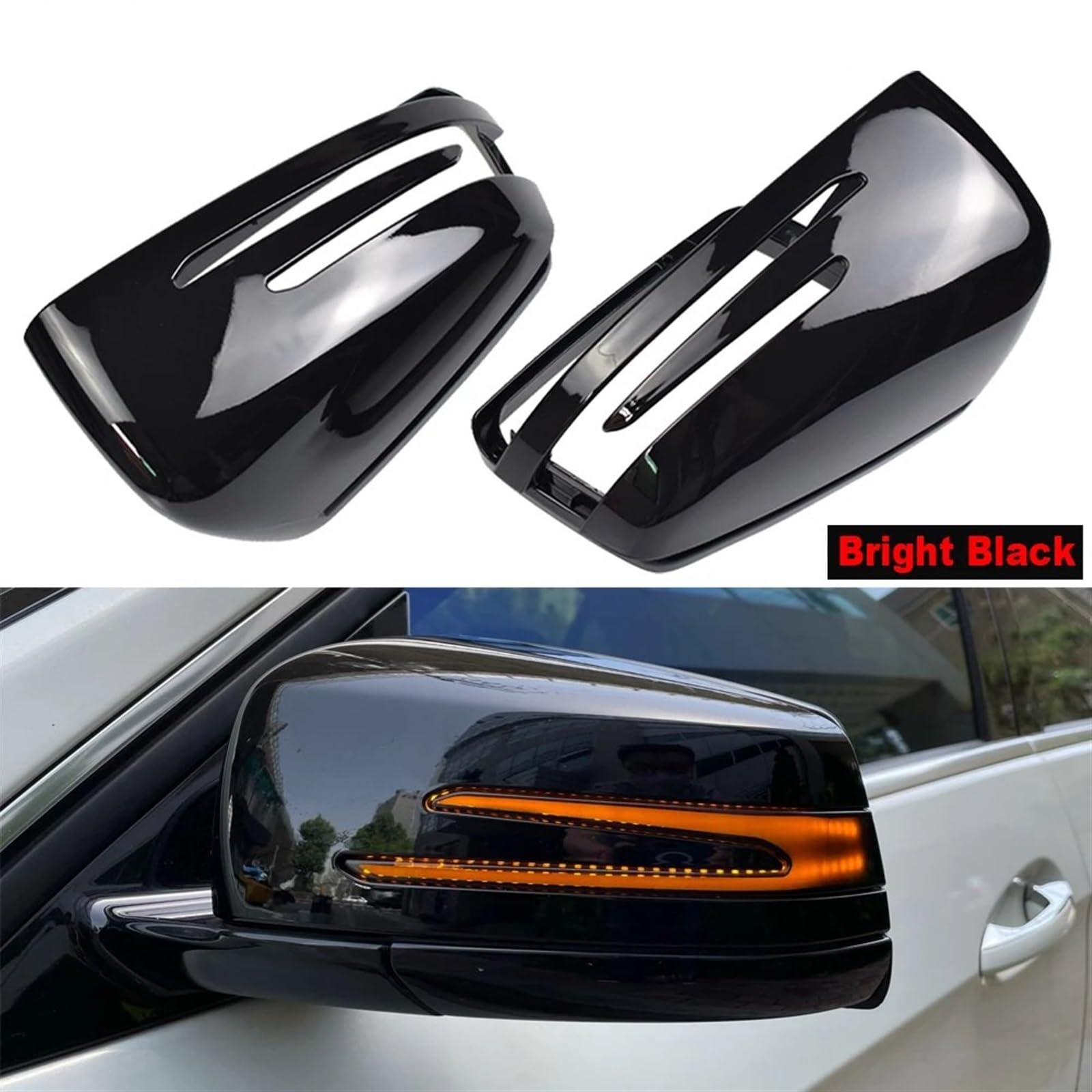 Coque Rétro Carbone élégante Pour Mercedes Classe A, B, C, E, S, CLA, GLK, GLA - Facile à Coller