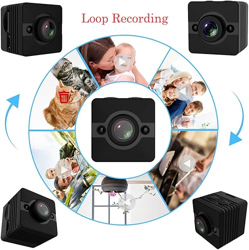 Miniatura 4 de Mini cámara impermeable Full HD 1080P con visión nocturna y detección de movimiento, videocámara portátil DVR deportiva grabadora de coche, pequeña