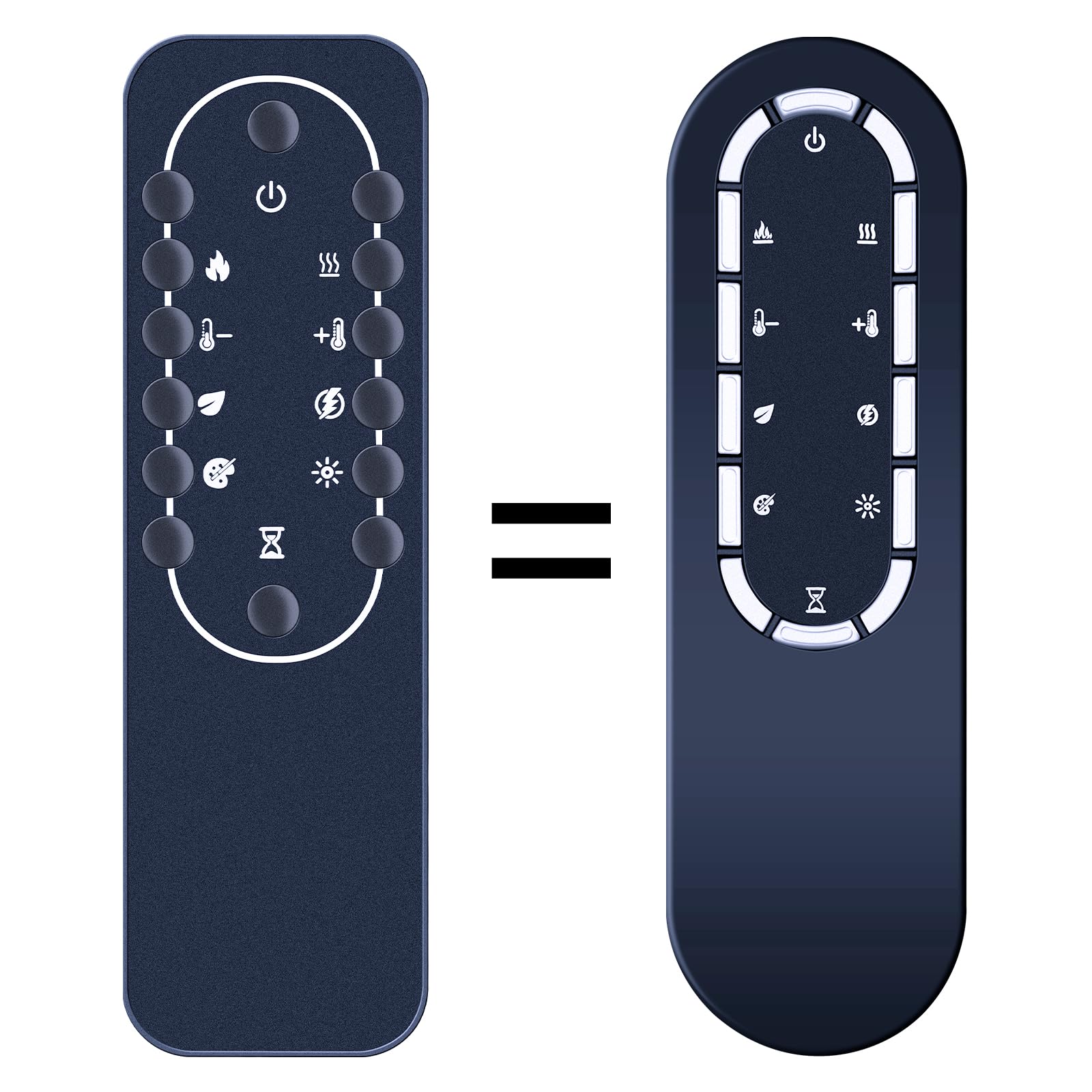 Replacement Remote Control for Dimplex Electric Fireplace Ignite XL Revillusion PF3033HG Electric fire, black/silver