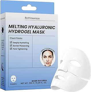 Máscara facial de hidrogel derretido con ácid...