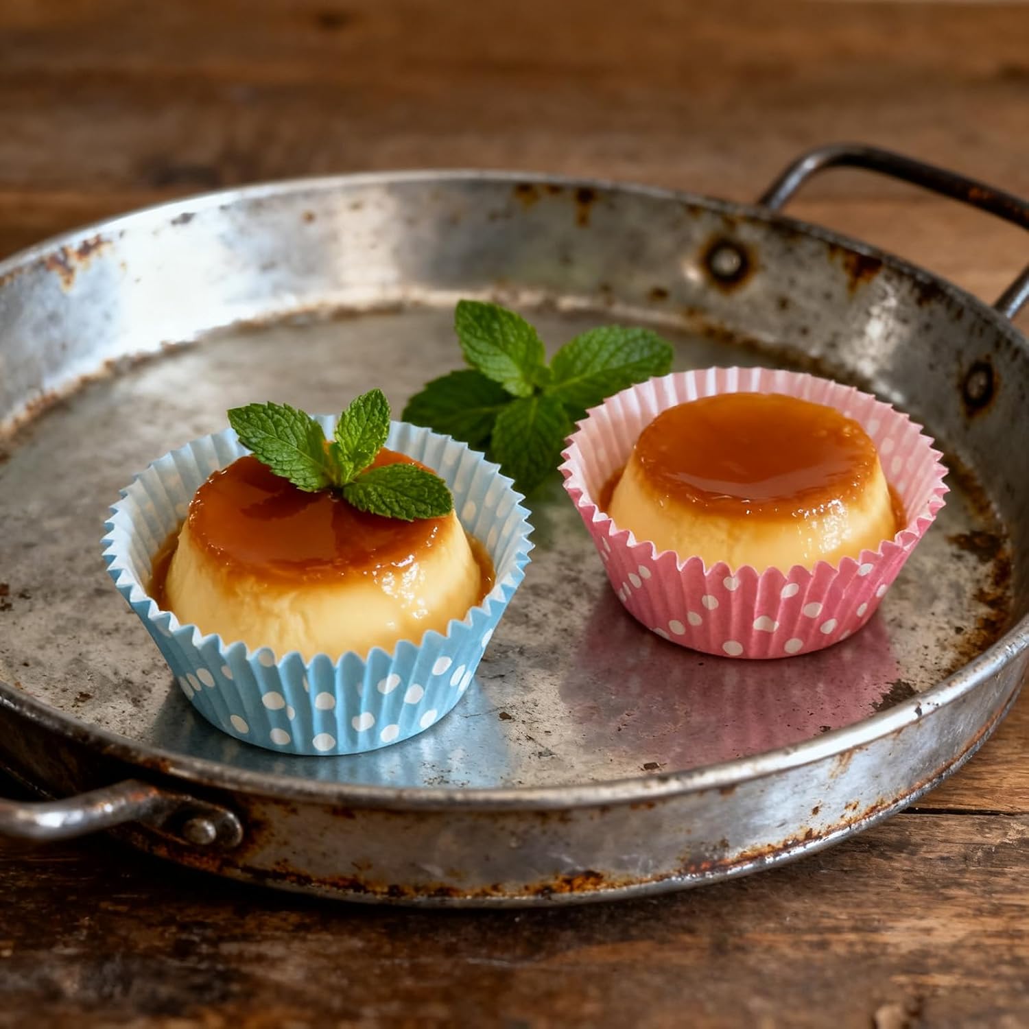 Gender Reveal Cupcake Liners, Pink and Blue Baking Cups, Muffin Paper Wrapper Decorations for Birthday Party, Baby Shower(Polka Dots)