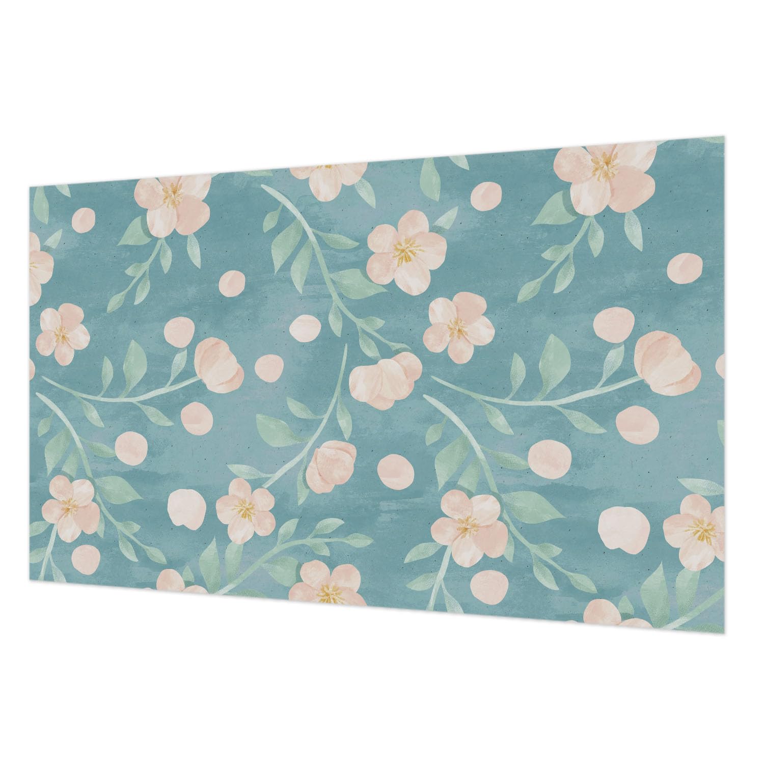 Papier peint intissé facile à nettoyer 416x254 cm fleurs Tulup