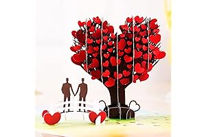 LGBT Valentines Day Gifts: Liif 3D Heart Tree Pop Up Card