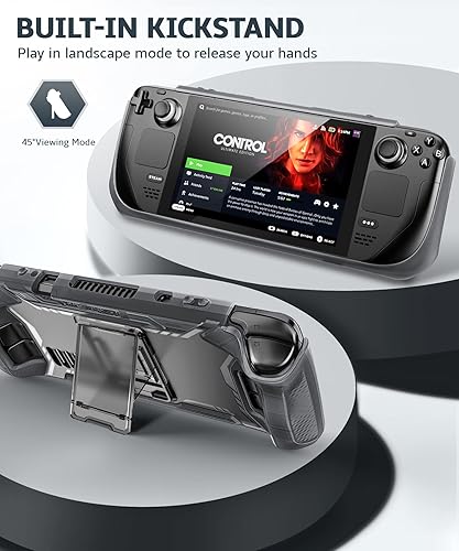 Miniatura 3 de Mumba Serie Blade Funda para cubierta de vapor, cubierta de vapor OLED con soporte, agarre de poliuretano termoplástico, accesorios de cubierta