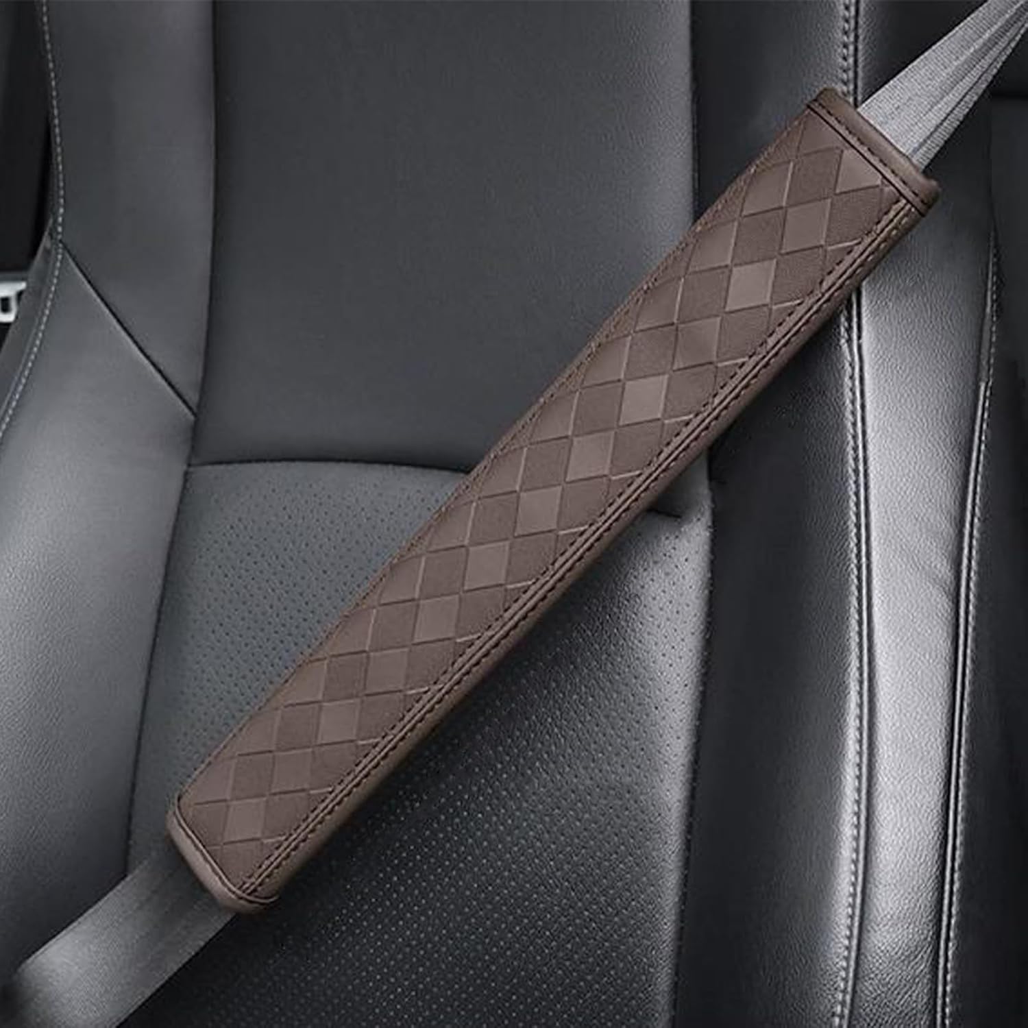 2 Pcs Car Seat Belt Cover Pads for Mercedes Benz ML SUV M-Class W163 W164 W166 320 Anti-Wear Comfort Eatbelt Protector Cover Pads,Breathable and Soft Protection Cover,E2 40cm
