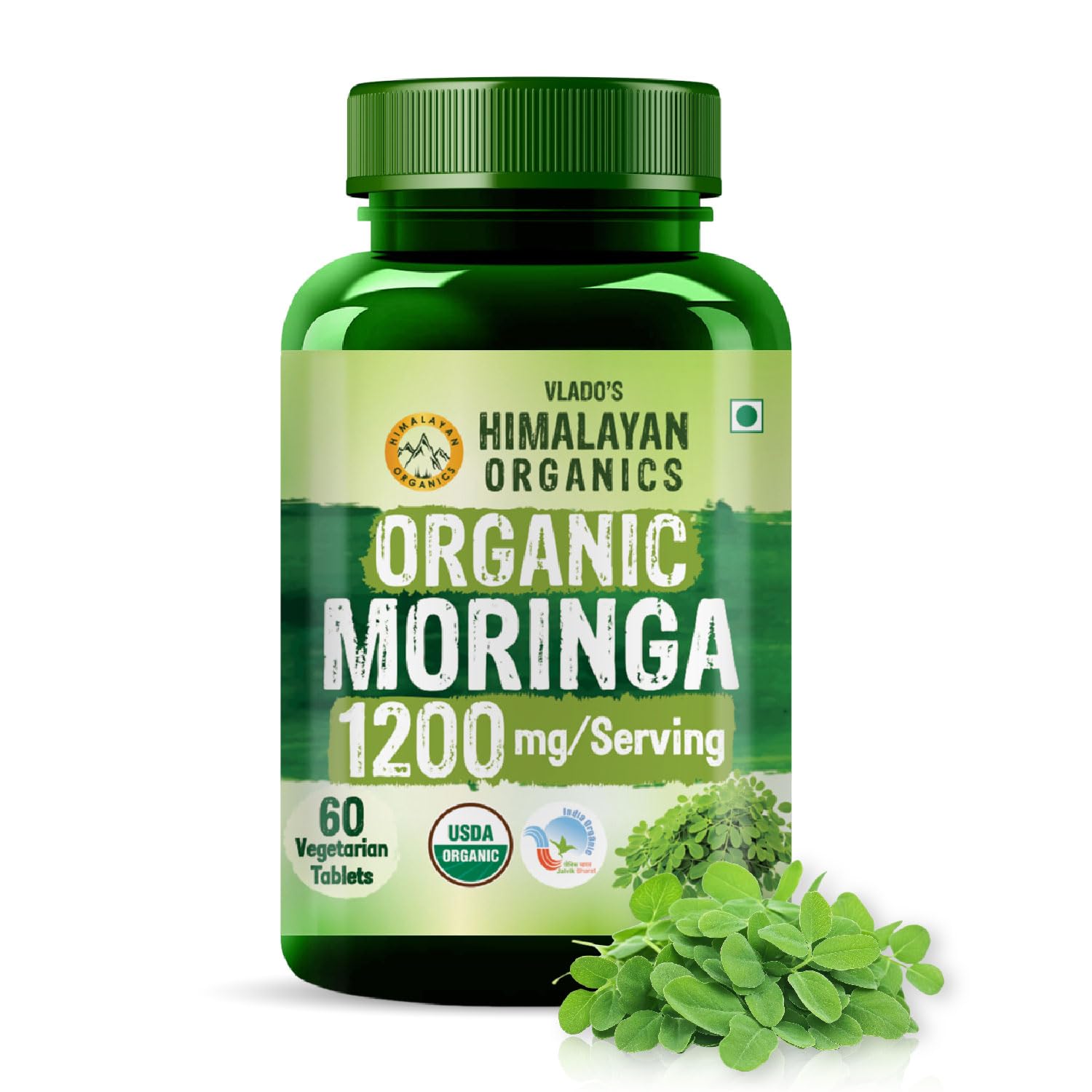 Vlado's Himalayan Organics Organic Moringa Tablet with 1200mg Moringa Leaves Extract | Moringa Powder Tablets for Immunity, Digestion & Energy - 60 Tablets-picture-11