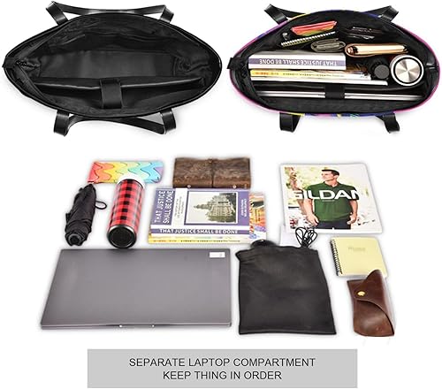 Miniatura 5 de Dibujos animados perro divertido Hip Pop Neon Color esencial fundas para computadora portátil con cremallera bolsas para el trabajo para damas con