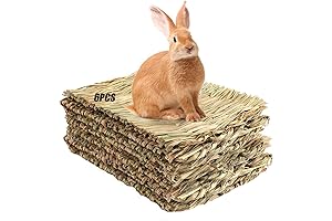 Tfwadmx Rabbit Grass Mats - Natural Woven Seagrass Mats for Small Animals