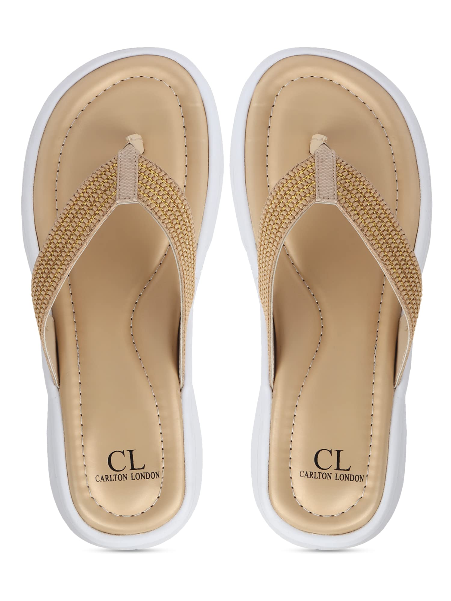 Carlton London Womens Flip Flops, Gold, 4 (B0B88Q5SF4) Amazon Price History, Amazon Price Tracker