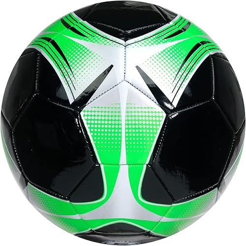 Miniatura 7 de Balón de fútbol (negroverdeplata, blancoverdeplateado) con bomba