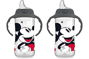 Nighttime Sippy Cups for Toddlers: NUK Mickey Mouse Sippy Cups, Spill-Proof and BPA-Free