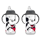NUK Mickey Mouse Large Learner Cup 10oz 2pk – BPA Free, Spill Proof Sippy Cup