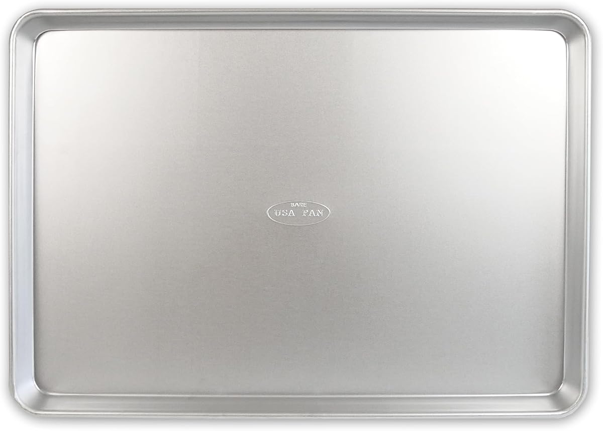 Bandeja para hornear extra grande sin revestimiento de acero aluminizado tradicional, fabricada sin revestimiento antiadherente