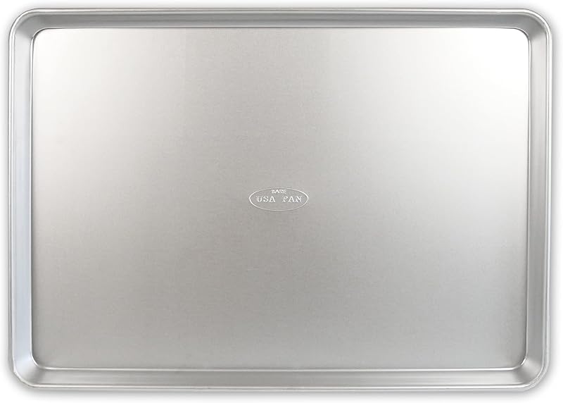 Bandeja para hornear extra grande sin revestimiento de acero aluminizado tradicional, fabricada sin revestimiento antiadherente