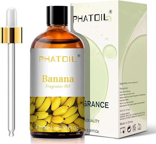 Miniatura 2 de PHATOIL Aceites de fragancia de plátano de 3.38 onzas líquidas para aromaterapia, aceites esenciales para difusores para el hogar, perfectos para