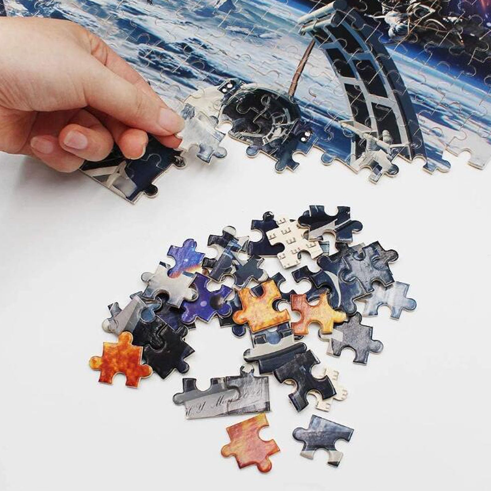 Personalisiertes Foto-Puzzle 5000/4000/3000/2000/1500 Teile, Fotopuzzle Selbst Gestalten, Individuelles Puzzle mit Bild, für Geburtstage Weihnachten Valentinstag Hochzeiten Geschenk,5000Pcs