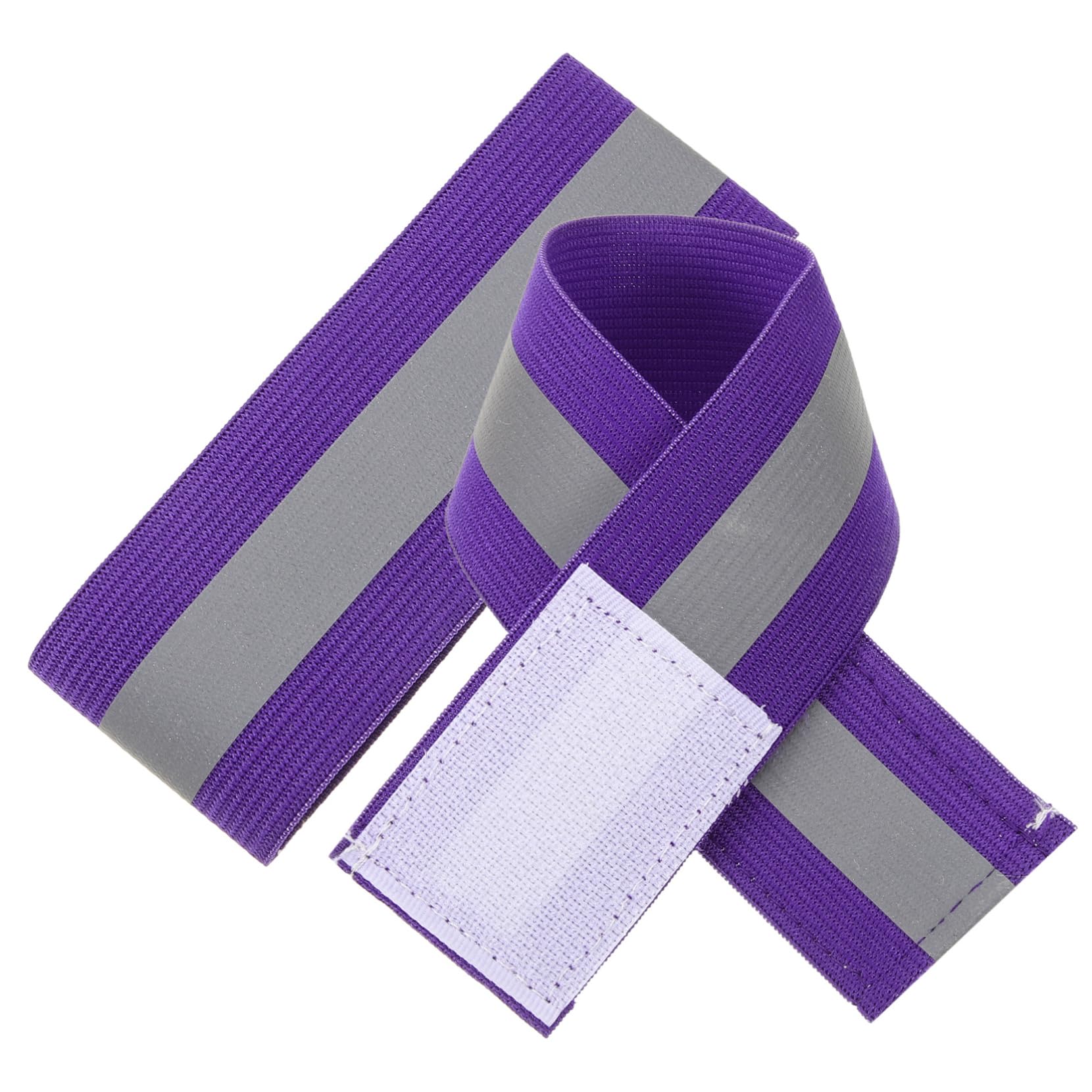 Hemoton 1Pair Reflective Fitness Armbands High Visibility Safety Ankle Bands for Night Running Walking Comfortable Elastic Straps for Outdoor Activities