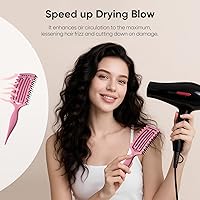 Vista 5 de AM8:00 Cepillo definidor de rizos, cepillo de pelo rizado para dar forma y separar, añadir volumen, diseño ventilado para secado con secado