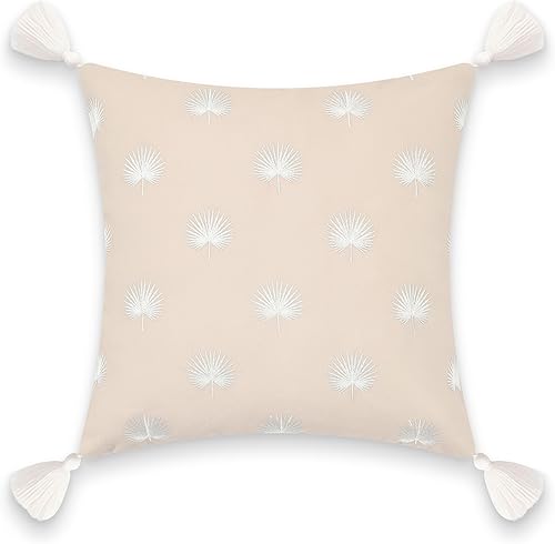 Miniatura 6 de Hofdeco Premium Solo funda de almohada de otoño para patio costero para interiores y exteriores, 18 x 18 pulgadas, repelente al agua para patio