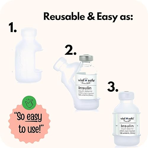 Miniatura 7 de VIAL SAFE Funda protectora de viales de insulina  Protector seguro de botella de insulina y cubierta para viales de 0.3 fl oz  Compatible con
